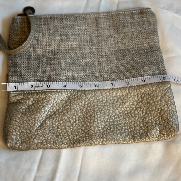 Pistil Have We Met ? Flip Over Women Clutch Bag Grey 9x10. Wristlet purse - Picture 9 of 9